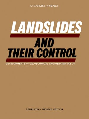 cover image of Landslides and Their Control